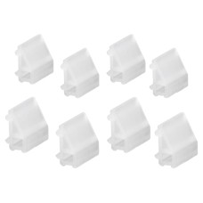 elfa Top Track System - Décor Clips for Angled Metal Shelf - Translucent