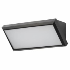 Forum Coast Luton 12W LED Wedge Outdoor Down Wall Light - IP65 - 4000K Cool White - Black