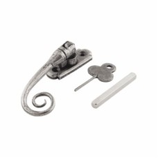 From The Anvil Monkey Tail Espagnolette Casement Window Handle - Right Hand - Pewter