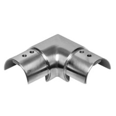 Barrier Sabco Balustrade 90° Handrail Connector - 40mm Diameter - Satin Stainless 