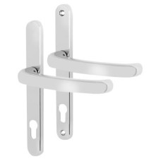 Fab & Fix Balmoral uPVC Extended Multipoint Door Handle - 92mm c/c - Bright Chrome
