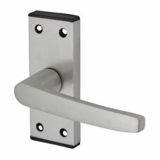 Exel Satin Aluminium Latch Door - Short Plate - Tiger Range - 100 x 38mm