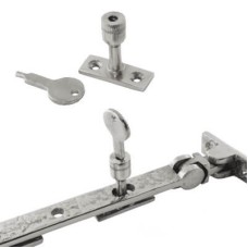 Locking Casement Window Stay Pin - Satin Chrome