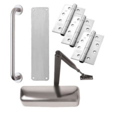 Exel Pull Handle Door Kit - Stainless Steel