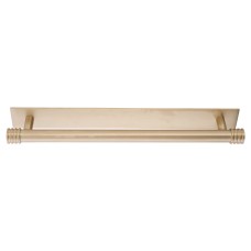  Frelan Hoxton Sturt Cabinet Handle on Fanshaw Backplate - 224mm Centres - Satin Brass