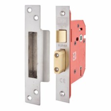 UNION 2205S StrongBOLT 5 Lever Sashlock - 68mm Case - 45mm Backset - Satin Stainless Steel