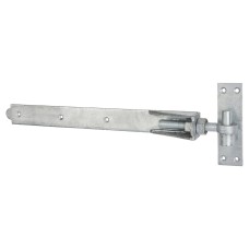 Heavy Duty Adjustable Hook & Band Gate Hinge - 450 x 50mm - Galvanised - Pair