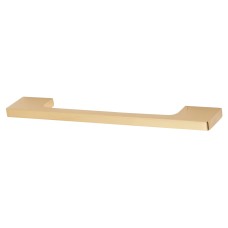 Exel 8mm Slim D-Bar Cabinet Pull Handle - 160mm Centres - Satin Brass