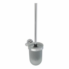 Fitzroy of London Style Toilet Brush Holder - 365 x 135 x 110mm - Polished Chrome