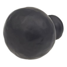 Olde Forge Ball Cabinet Knob - 30mm Diameter - Antique Black Iron