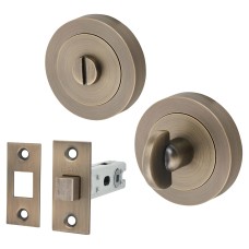 Serozzetta by Carlisle Brass GK4004 Bathroom Turn & Release & Deadbolt Ultimate Kit - Antique Brass