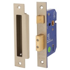 5 Lever Sashlock - 65mm Case - 44mm Backset - Satin Nickel