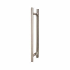 Exel 19mm T-Bar Door Pull Handle - Back to Back - 305mm Centres - Satin Stainless Steel