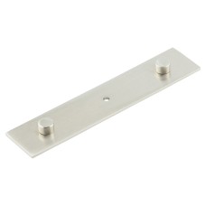 Frelan Hoxton Fanshaw Cabinet Knob Backplate Only - 140 x 30mm - Satin Nickel