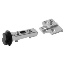 FVG Clip-On Glass Door Cabinet Hinge - 95° - Half Overlay - Zinc Plated - Pair
