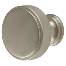 Crofts & Assinder Calgary Round Cabinet Knob - 40mm Diameter - Brushed Satin Nickel