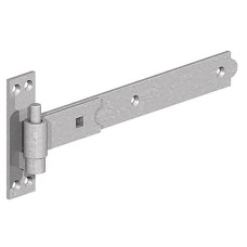 GateMate Medium Duty Hook & Band Gate Hinge - 450 x 25mm - Galvanised - Pair