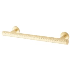 Hampstead Kendal 10.5mm Hammered T-Bar Cabinet Pull Handle - 128mm Centres - Satin Brass