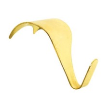 Moulding Hook - 45mm Length - Electro Brass - Pack of 5