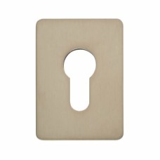 Jumbo Adhesive Fixing Escutcheon - 65.5 x 47.6mm - Euro - Satin Stainless Steel
