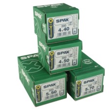 SPAX Yellox Pozi Countersunk Wood Screws Trade Pack - Yellow Zinc - Pack of 700