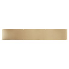 Hampstead Solid Brass Kick Plate - 900 x 150 x 1.2mm - 8 Screw Holes - Satin