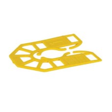 Broadfix Horseshoe Packer Shims - 55 x 43 x 1mm - Yellow - Pack of 200