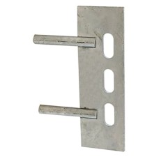 TIMCO Fence Panel Gravel Board Clip - 2 Pin - 50 x 150mm - Galvanised