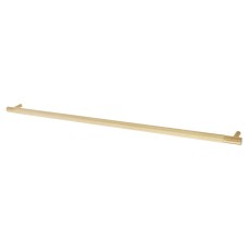 Alexander & Wilks Brunel 12mm Knurled T-Bar Cabinet Pull Handle - 448mm Centres - PVD Satin Brass