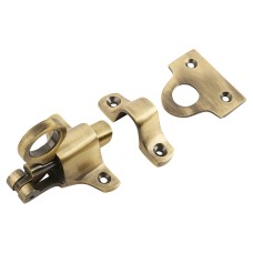 Traditional Fanlight Catch - Antique Brass