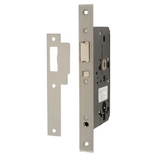 Arrone AR914 DIN Mortice Nightlatch - 88mm Case - 60mm Backset - Square - Satin Stainless Steel