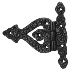 Olde Forge Antique Cabinet Hinge - 133 x 109 x 3mm - Antique Black Iron