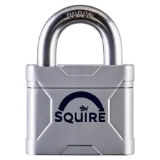 Squire Mercury High Security Padlock - 50mm Body - 23.5 x 22mm Shackle - Silver
