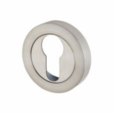 Exel Escutcheon - 50mm Diameter - Euro - Satin Chrome