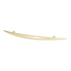 Exel Kiss 2 Curved T-Bar Cabinet Pull Handle - 128mm Centres - Satin Brass
