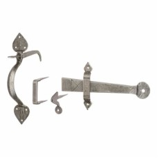 Olde Forge Gothic Thumb Latch Set - Pewter