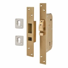 UNION 3M50 5 Detainer High Security Hook Bolt Deadlock - 70mm Case - 43mm Backset - Polished Brass