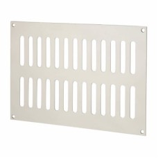 Exel Plain Slotted Vent - 242 x 165mm - 6600mm² Free Air Flow - Polished Stainless Steel 