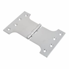 Parliament Hinge - 100 x 100 x 150mm - Polished Chrome - Pair