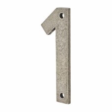 Finesse 76mm Screw Fix Door Numeral - 1 - Pewter