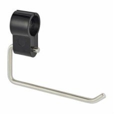 Fitzroy of London Clip on Toilet Roll Holder - 165 x 32 x 120mm - Satin Stainless Steel