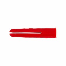 Rawlplug HDPE Plastic Wall Plug - 6 x 31mm - Red - Pack of 100