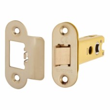 Exel Heavy Duty Tubular Latch - 78mm Case - 57mm Backset - Radius - PVD Brass
