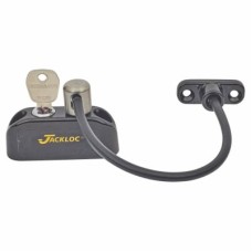Jackloc Pro-5 Key-Locking Cable Window Restrictor – Black 
