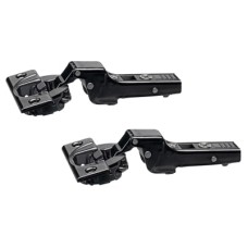 Blum CLIP Top Soft Close Cabinet Hinge - 110° - Half Overlay - Black Onyx - Pair