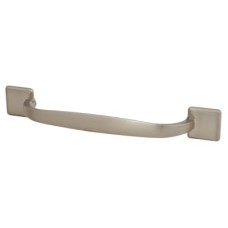 Crofts & Assinder Georgia 24mm D-Bar Cabinet Pull Handle - 128mm Centres - Brushed Nickel