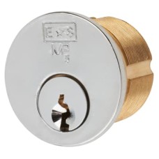 Eurospec 5 Pin 27mm Threaded Rim Cylinder - Polished Chrome - Keyed to Differ