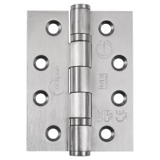 Eclipse Ball Bearing Grade 13 Butt Fire Door Hinge - 102 x 76 x 3mm - Satin Stainless Steel - Pair