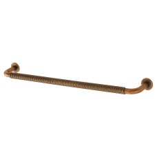 Exel Crewe 10mm Reeded D-Bar Cabinet Pull Handle - 224mm Centres - Antique Brass