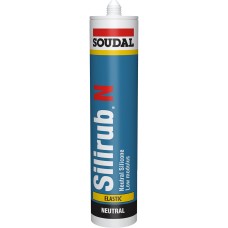 Soudal Silirub N Neutral Silicone Sealant - 270ml - Clear